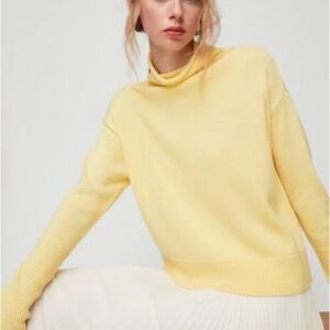 Aritzia Wilfred Cyprie Sweater- Merino Wool Mock Neck Sweater- Size Small